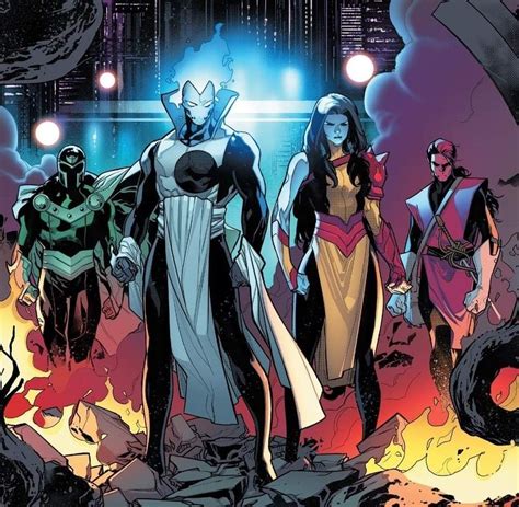 North, Xorn , Rasputin and Cardinal from Powers of X Vol 1 3 | Xmen comics, Comics artwork ...