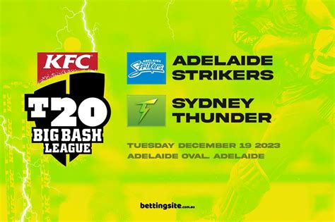 Adelaide Strikers v Sydney Thunder BBL preview & tips - 19/12/23 | Betting Site