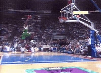 Freethrow line dunk by Shawn Kemp gifs gif sports gifs basketball nba ...