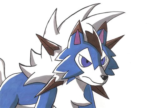 Lycanroc Dusk Shiny by DrexlerAdam on DeviantArt