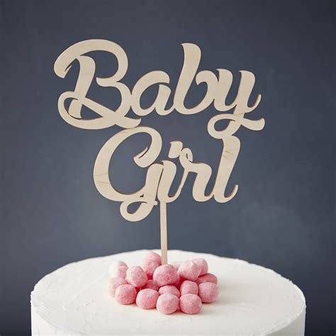 'Baby Girl' Baby Shower Cake Topper By Sophia Victoria Joy ...