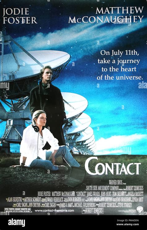 Contacto - Nosotros Cartel 1997 Warner Bros. Jodie Foster, Matthew ...