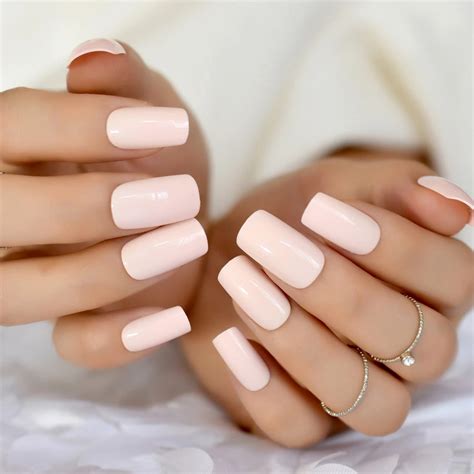 Aliexpress.com : Buy Nocturnal Dreams Square False Nails Sugar Pink ...