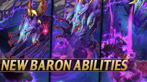 NEW BARON NASHOR ABILITIES - ALL 3 BARON TYPES - League of Legends ...