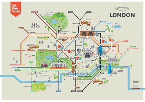 Tourist Map Of London Printable