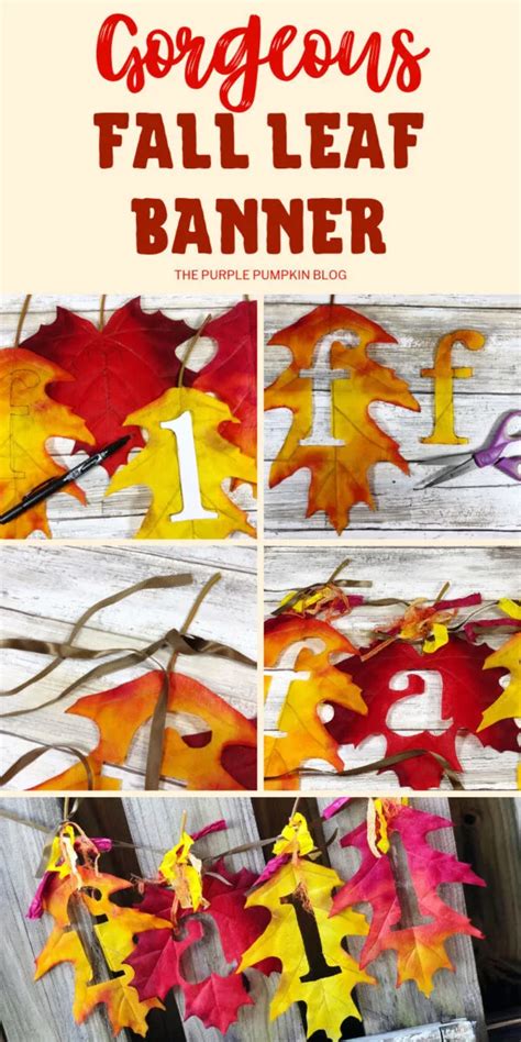 Fall Leaf Banner - A Quick & Easy Autumn Craft to Make for Your Home!