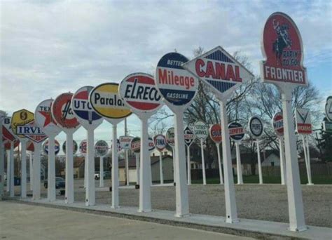 Excellent Collection of Gas & Oil Roadside Porcelain Signs | Old gas ...