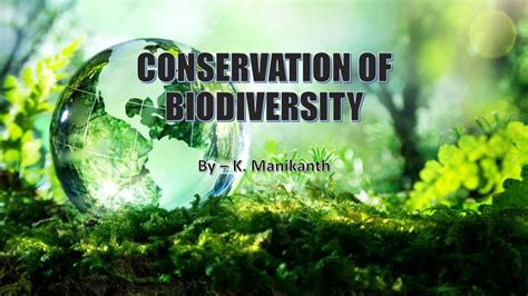 Conservation of biodiversity