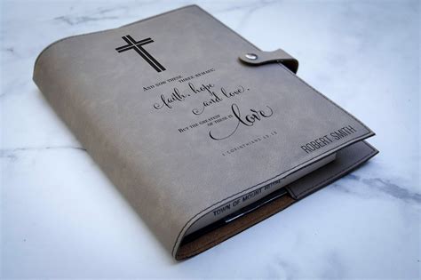 Personalized bible cover, Leather Bible Cove, Custom Bible Cover ...