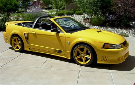 Chrome Yellow 1999 Saleen S281 Ford Mustang Convertible