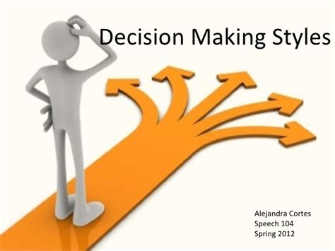 Decision making styles