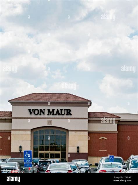 Exterior storefront of Von Maur Department store in Town East shopping center in Wichita, Kansas ...