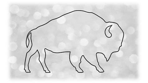 Animal Clipart: Simple Black Solid Buffalo / Bison Silhouette - Etsy Canada