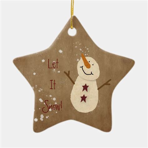 Let It Snow Ornament | Zazzle