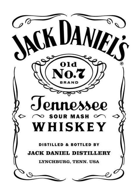 Jack Daniels VECTOR [EPS] | Label templates, Jack daniels logo, Jack daniels label