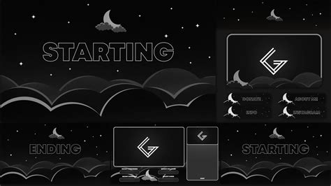 I made black and white version of my FREE Twitch overlay for all small streamers. What do you ...