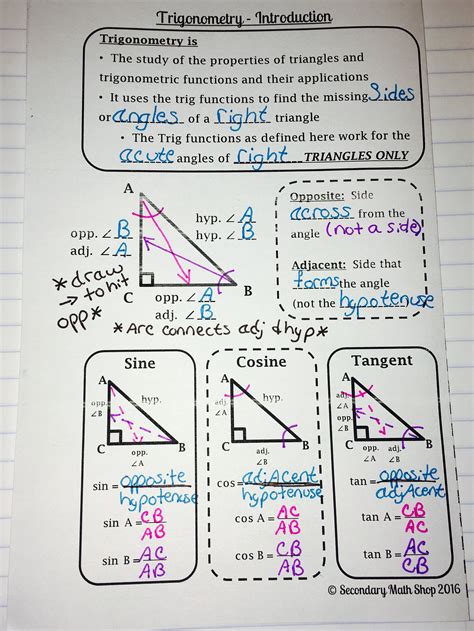 Trigonometry Notes - Math Is Fun