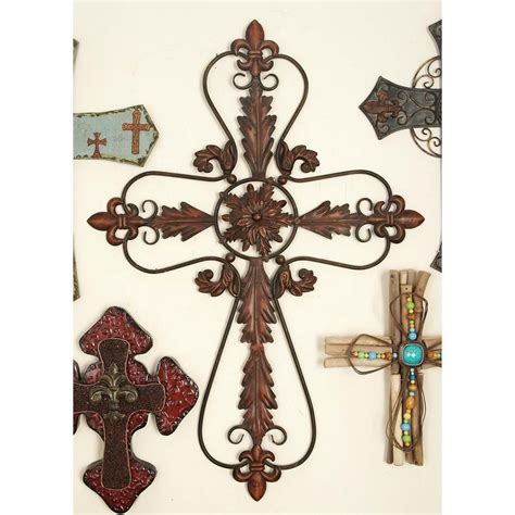 37 in. x 26 in. Classic Iron Cross Wall Decor-22771 - The Home Depot