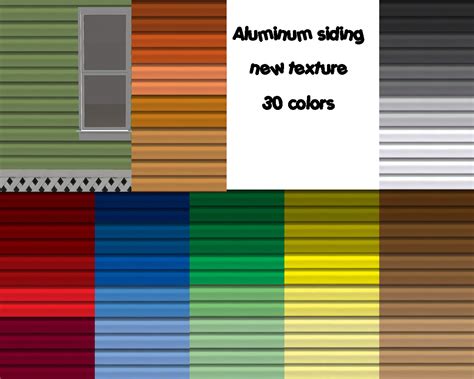 Mod The Sims - Aluminum siding-new texture-35 colors! *Updated 3/23*