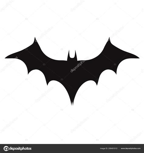 Vampire bat silhouette. Halloween bats decoration, hanging cave Stock ...