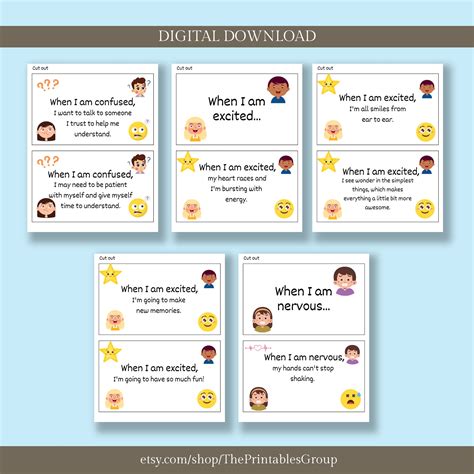 Emotions Social Story Kit Printable Feelings Flashcards - Etsy