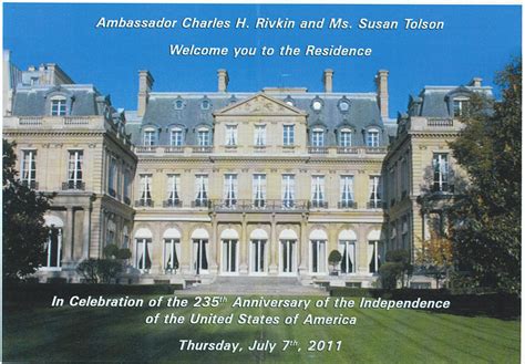 Celebrating Independence Day at the Ambassador’s Residence « Paris Insights – The Blog