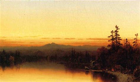 A Twilight in the Adirondacks 1864 Painting | Sanford Robinson Gifford ...