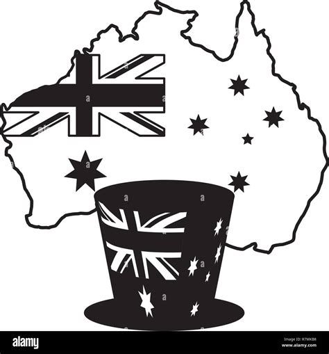 australian flag map Stock Vector Image & Art - Alamy