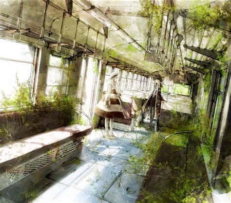 Abandoned train 🚋 | Calm art, Pokemon images, Scenery