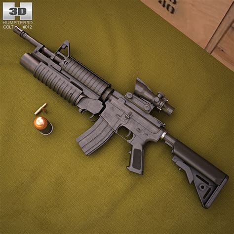 modelo 3d Colt M4A1 con M203 - TurboSquid 1148919