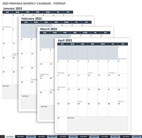 Excel Monthly Calendar Template