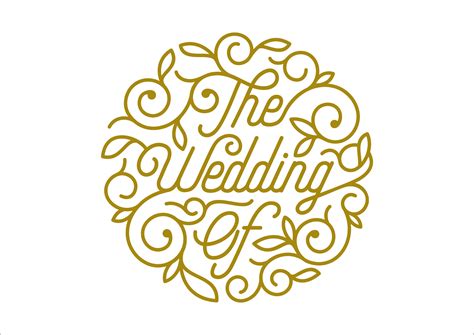 The Wedding of Ornament Typography Graphic by inksucker · Creative Fabrica