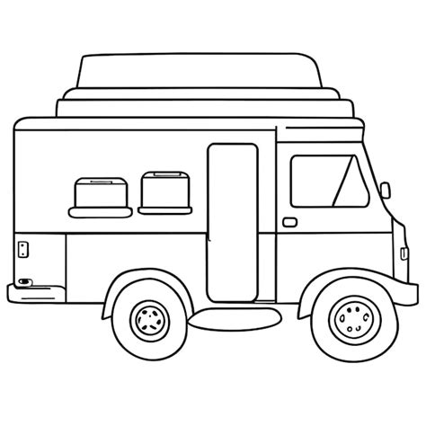 Premium Vector | Street food trucks isolated on white background vector cartoon illustration of ...