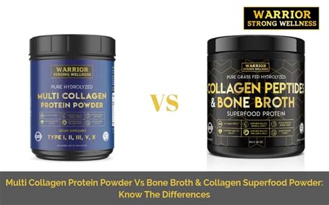 Multi Collagen Protein Powder Vs Bone Broth & Collagen Superfood Powder ...