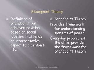 Chapter29 standpoint theory (1) | PPT