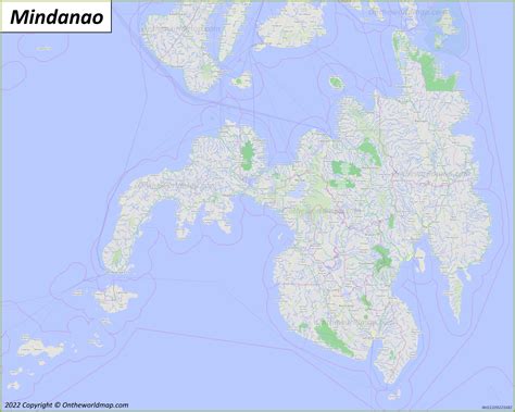 Detailed Map Of Mindanao