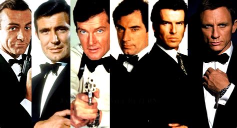 Six men have played James Bond... | James bond actors, James bond movies, James bond