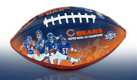 Chicago Bears NFL 100th Legacy Art Football - Big Time Bats