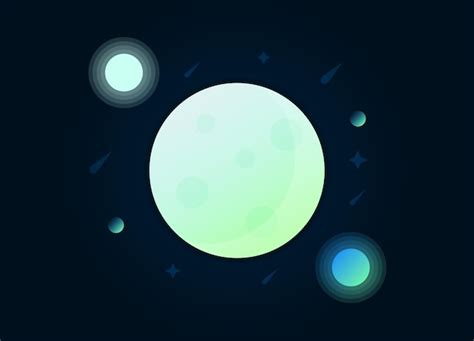 Premium Vector | Galaxy background with planet and stars