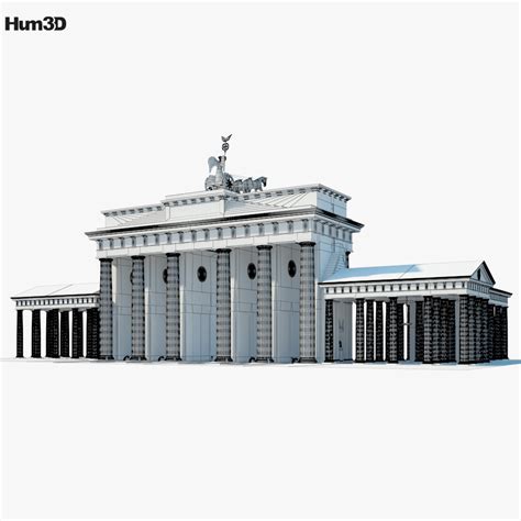 Brandenburg Gate 3D model - Architecture on Hum3D