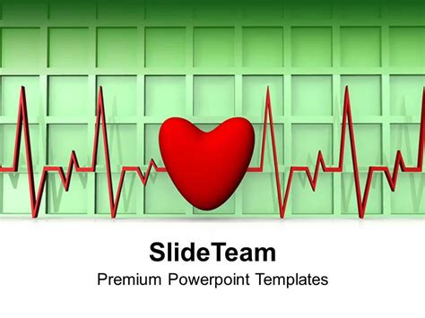 Heartbeat With Heart Medical Health Powerpoint Templates PPT Themes And ...