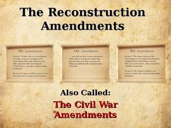 Reconstruction - The Reconstruction Amendments by Alta's Place | TpT