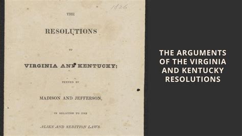 The Virginia and Kentucky Resolutions (4 Arguments + Intent) - History ...