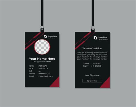 Creative id card design 23156676 Vector Art at Vecteezy