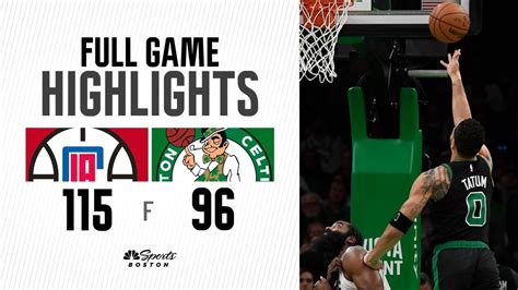 Highlights: Celtics struggle at home vs. red-hot Clippers – NBC Sports ...