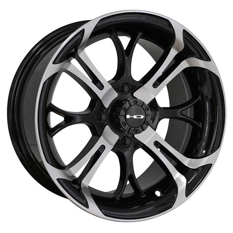 4 HD GOLF Wheels Spinout 4x101.6 Gloss Black Mach 14" Inch Wheels Rims 14x7 $523.67 - PicClick