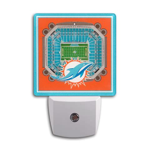 YouTheFan NFL Miami Dolphins Stadium View Night Light | Wayfair