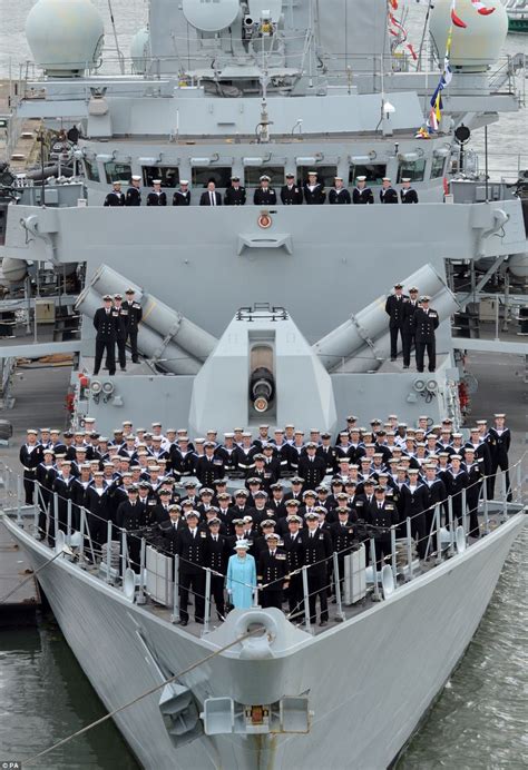 The Queen visits Royal Navy frigate HMS Lancaster