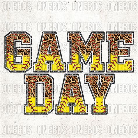 GAME DAY Digital Design, Clipart Image Graphic, Game Day Letters With ...