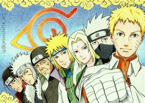 The Seven Generations of Hokage – Leaf Village | Daily Anime Art